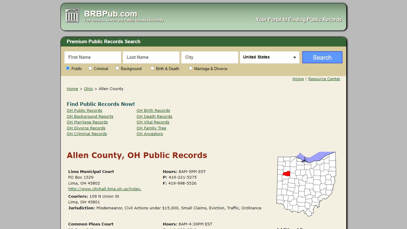 Allen County Public Records | Search Ohio Government Databases